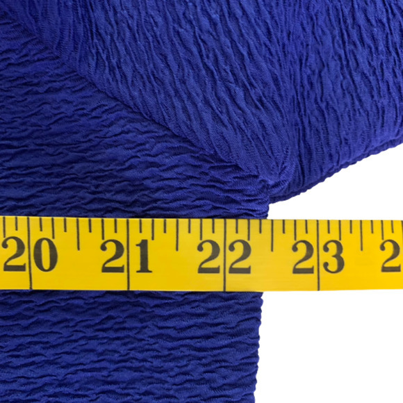 CHICO'S Cobalt Blue Textured Zipper Cardigan Sweater‎ - Picture 12 of 13